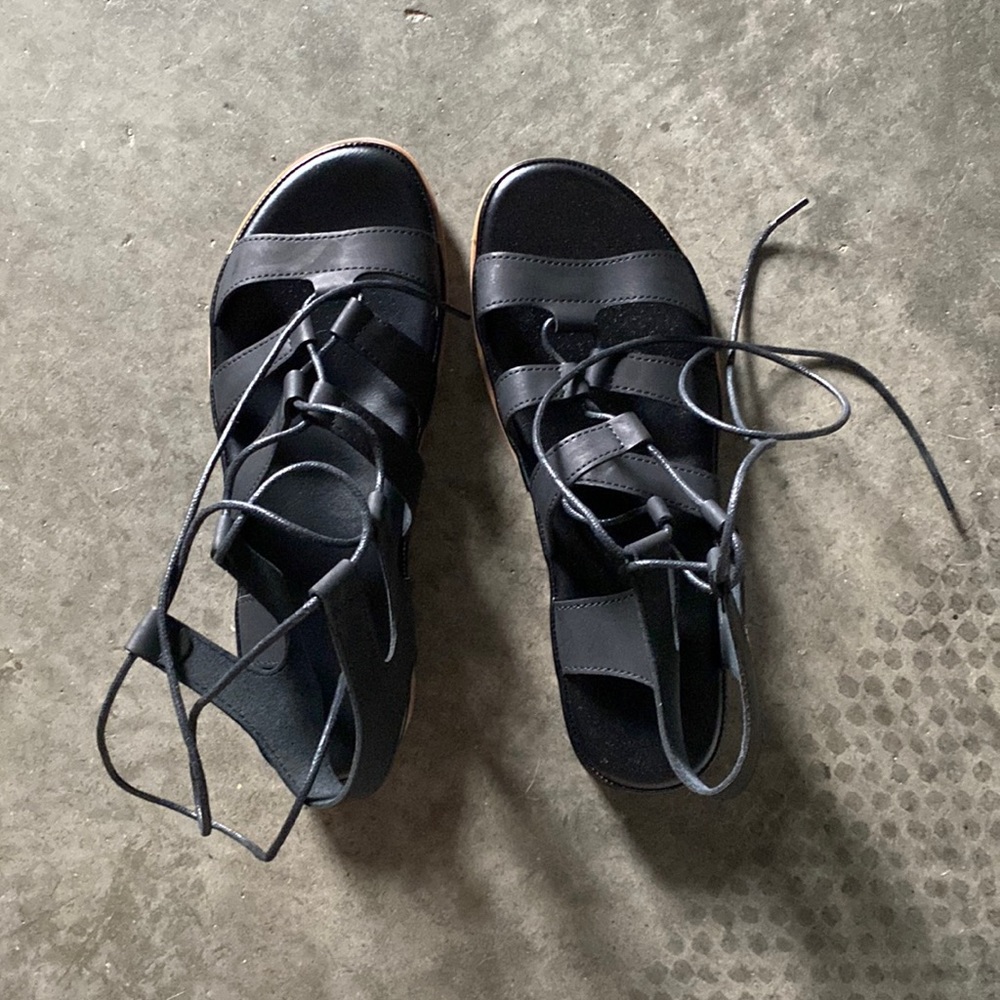 Black Gladiator Sandals